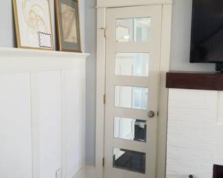 Handsome door with mirrored panels - two available
