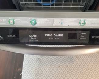 Frigidaire dishwasher with stainless steel interior