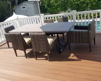 Ebel Outdoor Furniture patio dining set seats 6