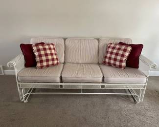 Vintage Metal Glider Sofa
