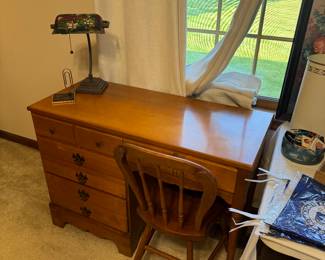MAPLE DESK AND CHAIR 