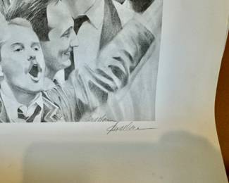 Prints of the Gordon Miller drawing of the Eurodollar trading pit signed & numbered.