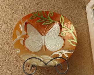 Decorative butterfly plate.