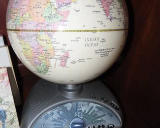 Educational electronic learning globe.