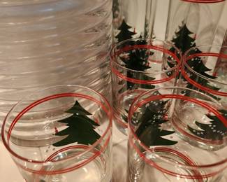 Vintage Christmas glasses