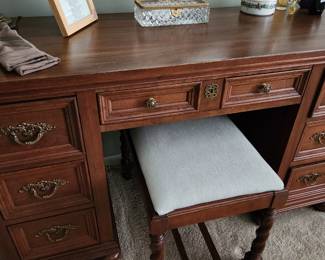 Beautiful wooden vanity/ desk