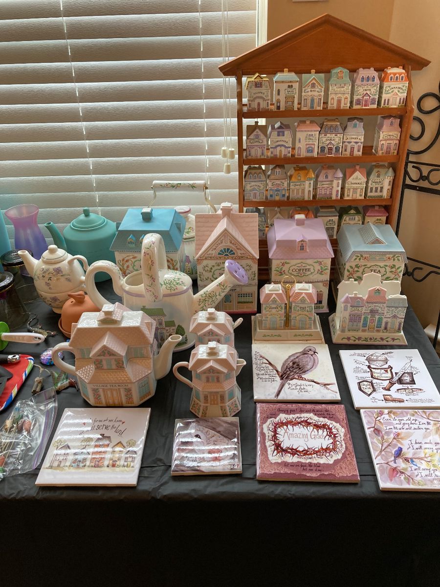 Lenox Village - Spice Collection, Canisters, S & P, Napkin, Sugar & Creamer, Tea Pot, Metal Tea Pot, Watering Can