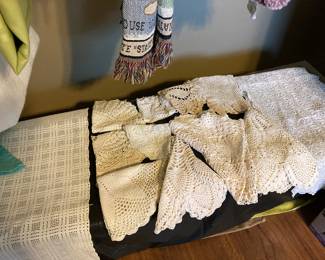 Vintage Linens - Doilies, Tablecloth, Runner