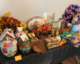 Holiday - Christmas Cookie Jars, Fall Decor, 4th of July