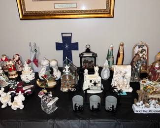 Holiday - Nativity Sets, Jim Shore Santas, Lighted Porcelain Church