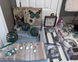 Bathroom Decor Set, Bathroom Chrome Hardware - Towel Racks, Toilet Paper Holder, Robe Hook, etc.