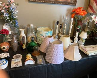 Household - Lamps, Lampshades, Coasters, Floral, Curtains, etc.