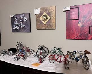 Small Model Bicycle Collection, Inspirational Wall Art