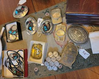 Belt Buckles & bolo ties