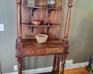 Wood Entryway Hutch