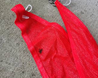 Pic # 2 Of Large Red Sun Shade With Small Hole