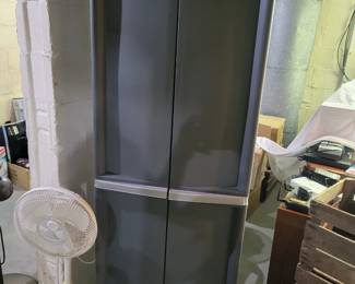 Like Brand New Sterilite Tall Grey Cabinet