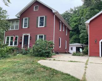 Original Duncan House - three levels. Also 2 large outbuildings.