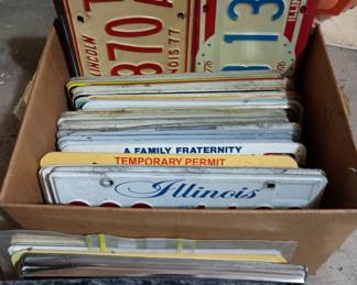 Illinois license plates 1960's to the present 
