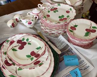 Blue Ridge  dishware
Hand painted 
Apple or Crabapple pattern 