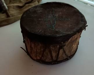Old ,hand crafted  drum 
