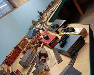 Model railroad 
Kit cars and kit buildings