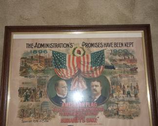 Political poster 
McKinley and Roosevelt 