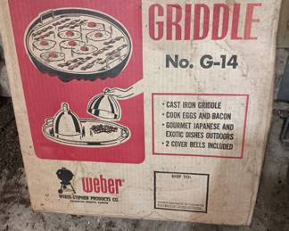 Weber cast iron griddle 
