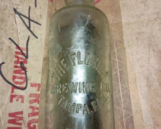 Blob top beer bottle 