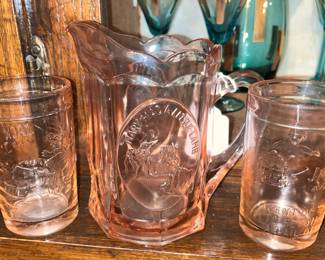 Tiara pink pitcher set 