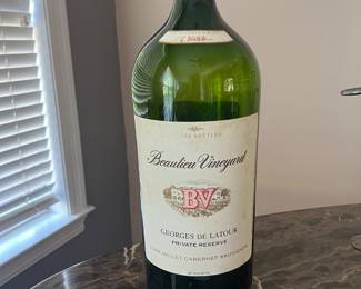 Empty  BV Magnum  Bottle