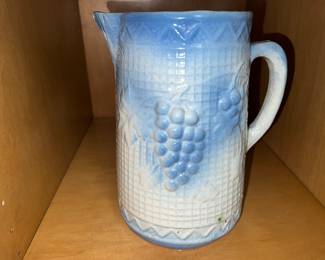 Crock milk pitcher