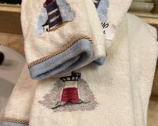 Light House themed towels
