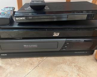 VCR and DVD players 
