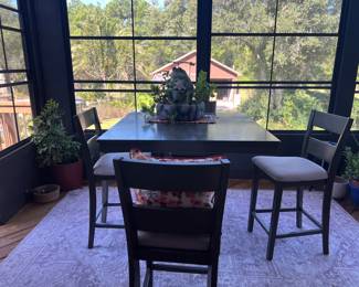 Counter height table and 4 chairs 