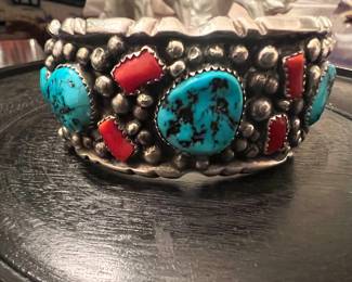 Heavy Turquoise Cuff