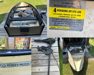 Alpha Series by Porta-Bote folding boat with trolling motor