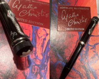 Limited Edition Mont Blanc Agatha Christie Ball Point Pen with box 