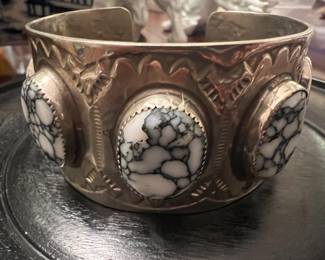 Statement Howlite cuff