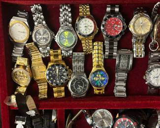 Men's Invicta and Fossil Watches