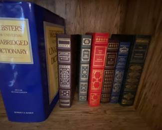 Leather bound hardcover classics gold embossed and bound printed 1985 
