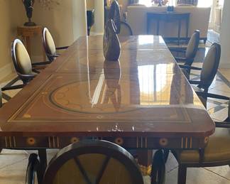 12 ft Dining Table and 8 chairs