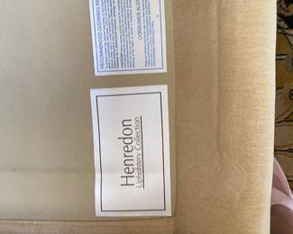 Henredon Golden Goose Down High back Sofa (Pale Gold)