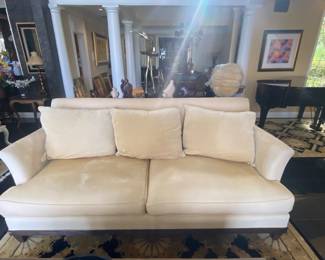 Henredon Golden Goose Down High back Sofa (Pale Gold)