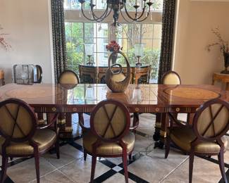 12 ft Dining Table and 8 chairs