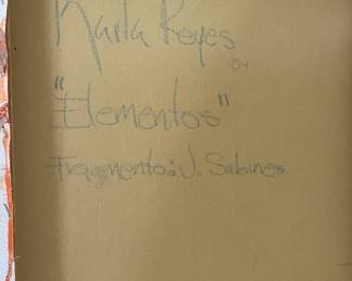 Karla Reyes Signed Original Framed Art 