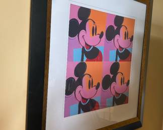 Andy Warhol Micky Mouse Framed Quad Poster