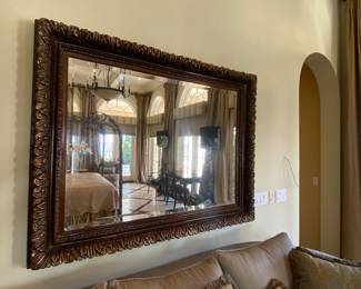 Framed Mirror Over Couch 46" x 60"