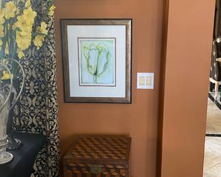 Framed Prints, inlaid storage box