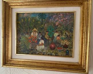 Sergio Bravo Hidalgo Signed Oil Painting 16" x 12"